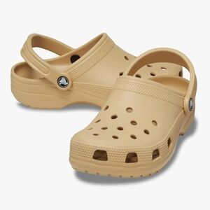 CROCS Wheat Classic Clogs J5 Or Women 7